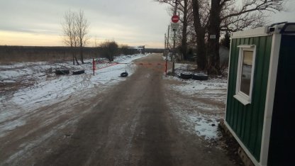 разметелево дорога зимняя 