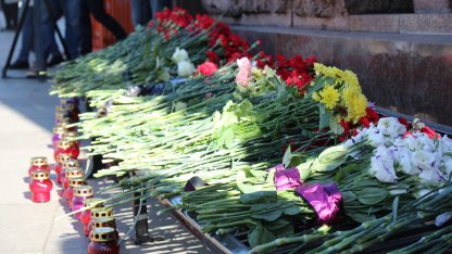 Акция памяти жертв теракта в метро