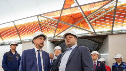 Беглов и Александров в метро 