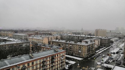 снегопад в Петербурге 