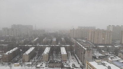 снегопад в Петербурге 