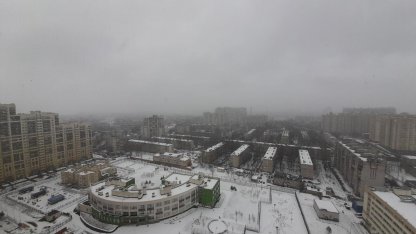 снегопад в Петербурге 