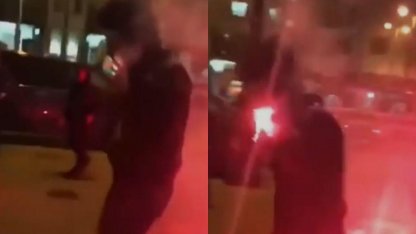 Выстрелил в панка из ракетницы