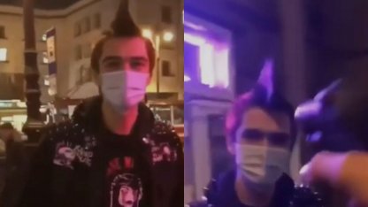 Выстрелил в панка из ракетницы