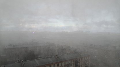 Снег в Петербурге
