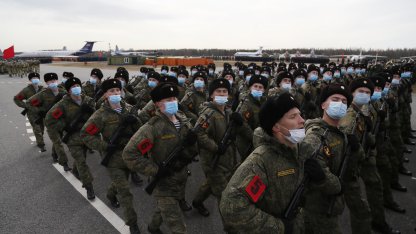 Репетиция Парада Победы в Левашово