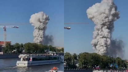 Пожар на складе пиротехники