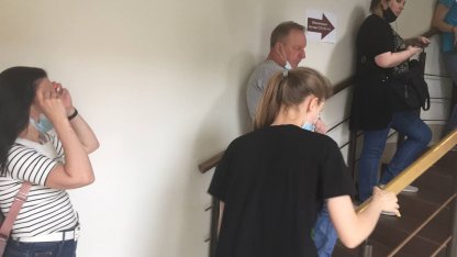 Очередь на вакцинацию в Гранд Каньоне