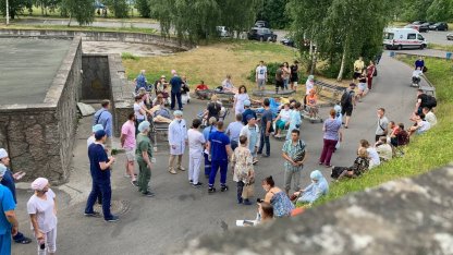 Пожар, эвакуация, Елизаветинская больница