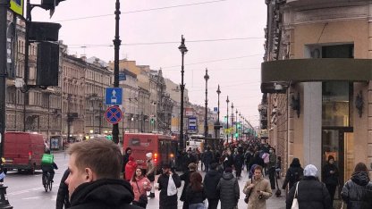 невский проспект люди локдаун
