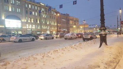 снег в петербурге 