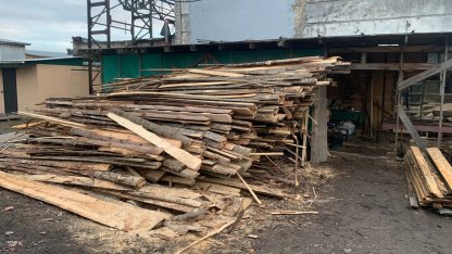 серая пилорама в Белоострове 