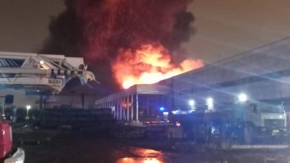 пожар на складе металлострой