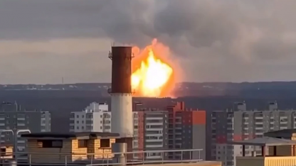 Пожар в Мурино