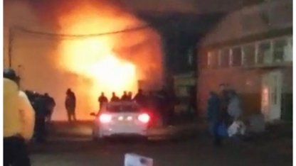 пожар на Ириновском авторынке 