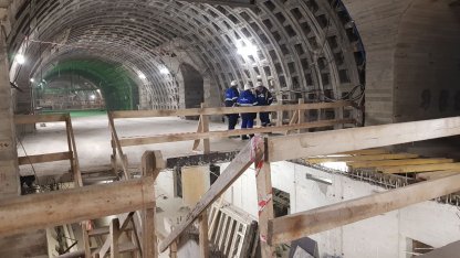 строительство станции метро в Василеостровском районе