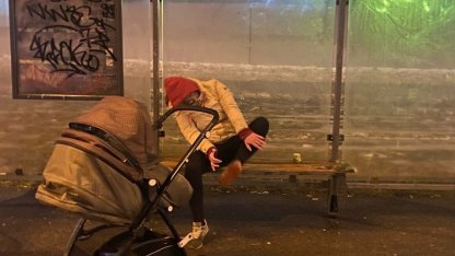 Женщина с коляской