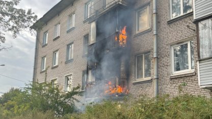 Горели балконы квартир