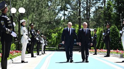 Владимир Путин и Шавкат Мирзиёев