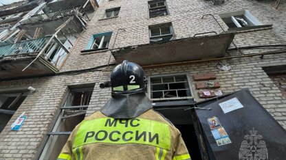 Обрушение в Луганске