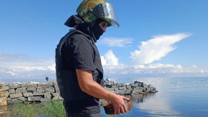 Боеприпасы в Ладожском озере