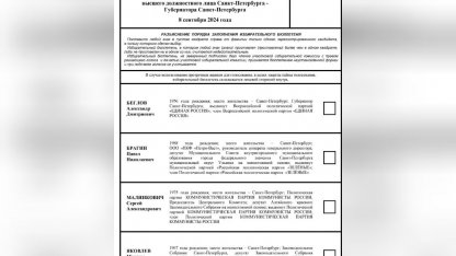 выборы губернатора Петербурга