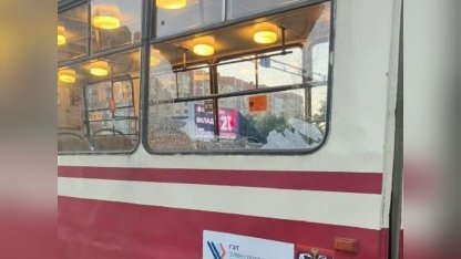 дебошир разбил стекло