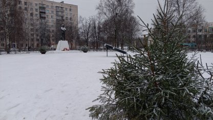 снег