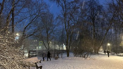 снег