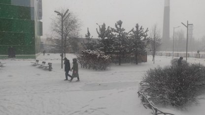 Заснеженный Петербург