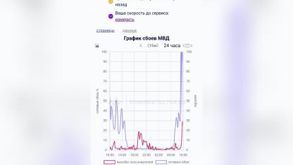 Сбой на сайте МВД