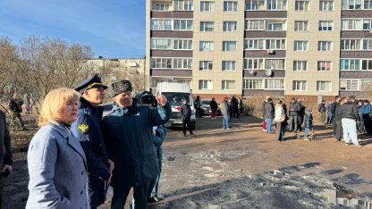 Пожар в жилом доме в Приморске