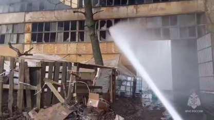 пожар в курске