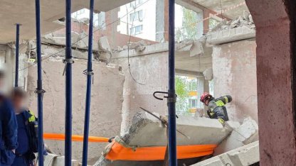 Обрушение в школе в Москве