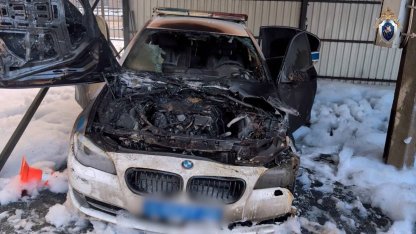 Сгорел служебный автомобиль