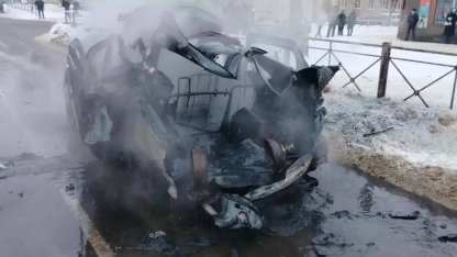 взрыв авто