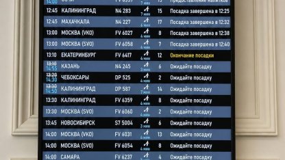 Табло, пулково