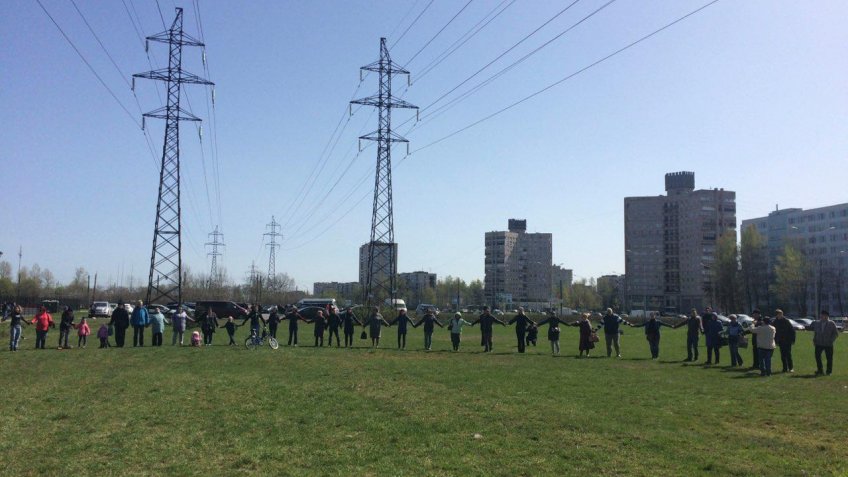 Акция в защиту Муринского парка, 28 апреля