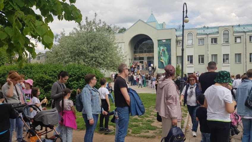 очереди в ленинградский зоопарк в день защиты детей