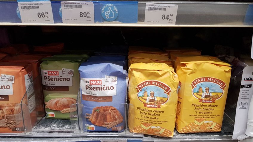 Цены на муку в Белграде