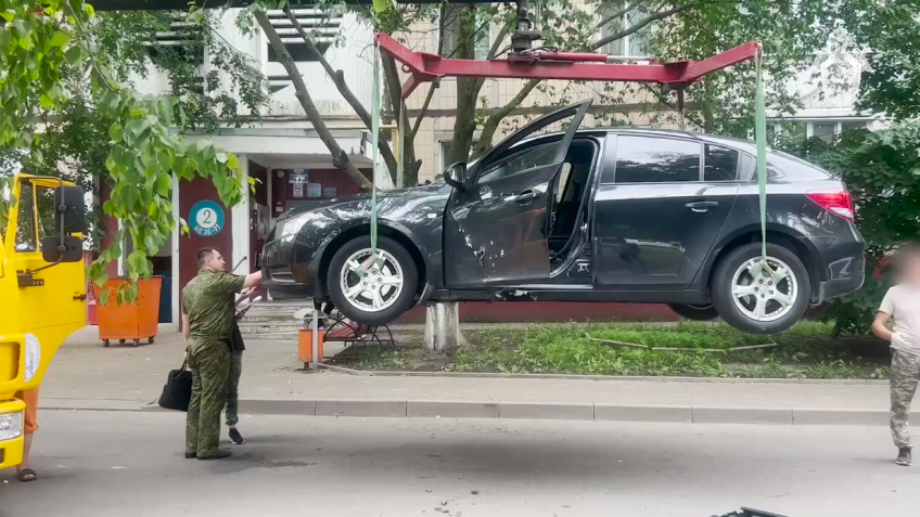 взорвалась машина