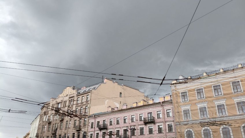 Тучи, облака, серое небо
